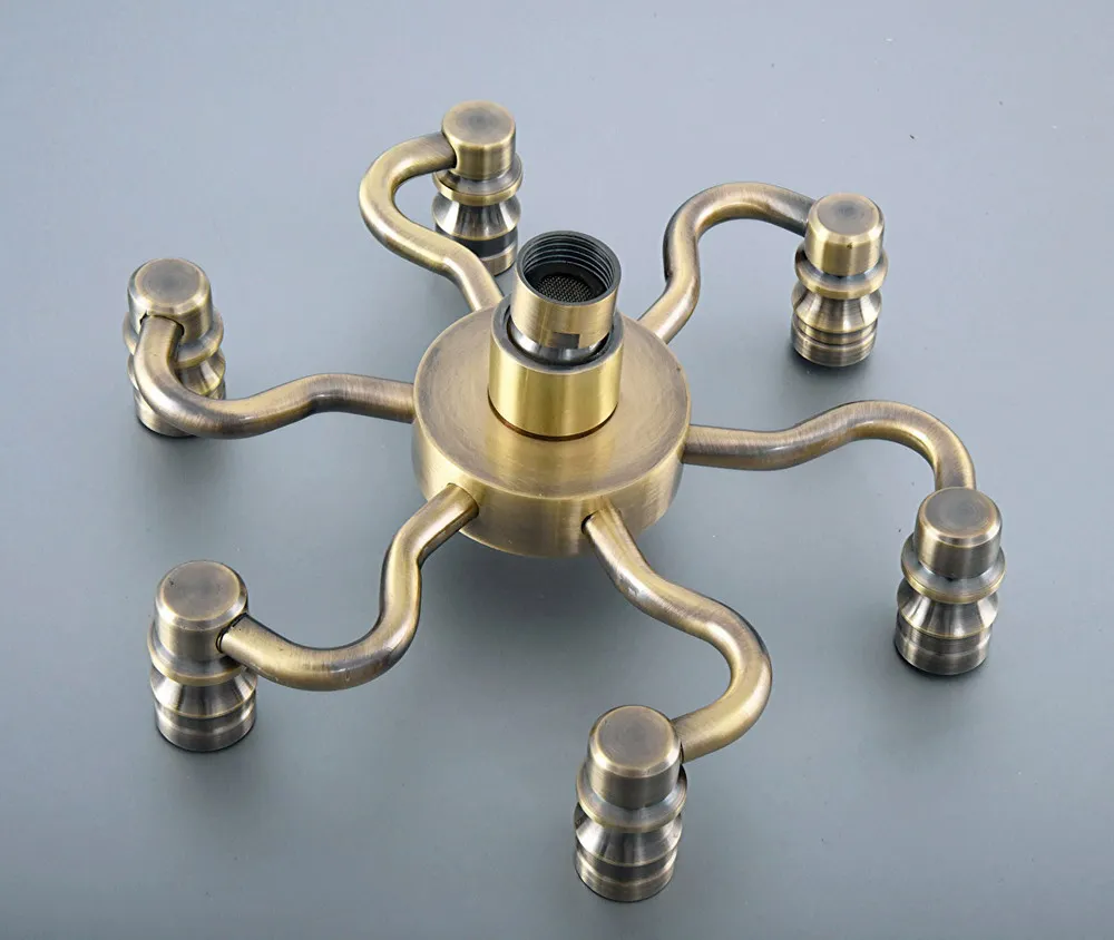 

Antique Bronze Rain Shower Head Water Saving Top Spray Rainfall Shower Heads Bsh252