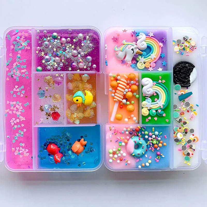 

Colorful Stretchy Slime Children's DIY Material & DIY Crafts Beads Making Supplies & Multifunction Making Kit