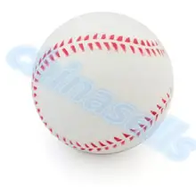 Balle de Baseball pour enfant, blanche de 9 pouces, 1 pièce d'entraînement pour couvercle en PU, jeu de Sport d'équipe, sans couture à la main