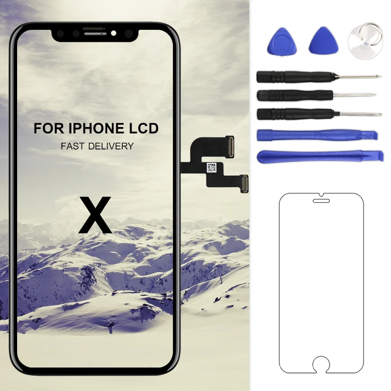 Цена Для iphone X XS Max XR ЖК экран для Tianma AMOLED OEM дигитайзер с сенсорным экраном в сборе для iphone X ЖК экран