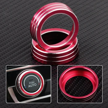 

DWCX Car Aluminum AC Switch Buttons Cover Air Condition Climate Control Ring Knob Trim Fit for Honda Civic 2016 2017