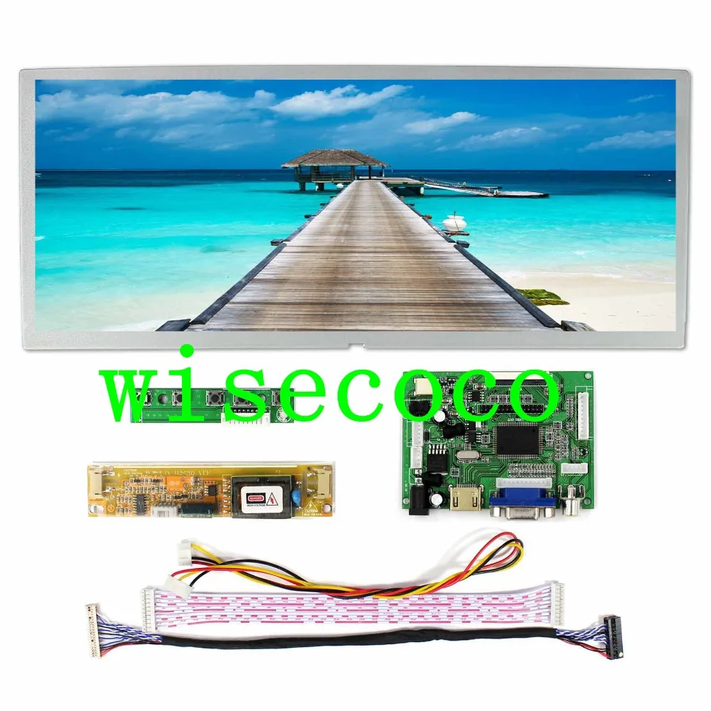 

VGA LCD Controller Board Wtih 12.3" 1280x480 LQ123K1LG03 LCD Panel
