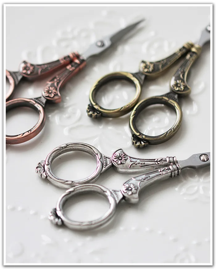 Professional European Vintage Sewing Kit Scissors Thimble Needle Case DIY Sewing Tools for Embroidery Cross Stitch Crewel Craft (6)