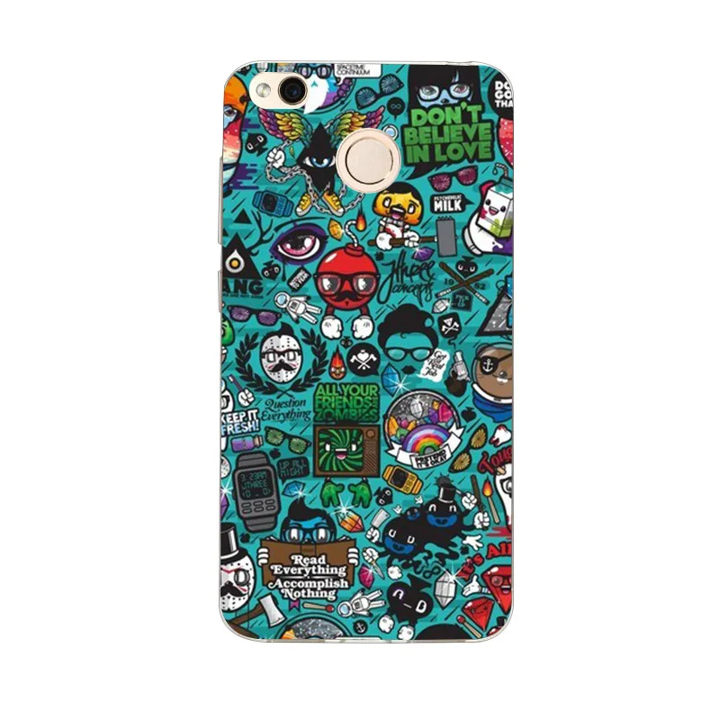 Meaford Case For Xiaomi Redmi 4X TPU Soft Cover Matte Ultra Thin Cartoon Pattern Protective Shell For Redmi 4X Phone Funda Coque (16)