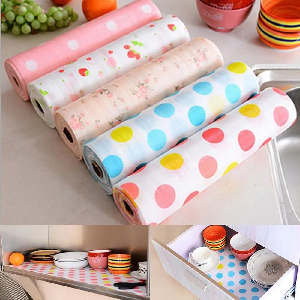 2018 Kitchen Table Drawer Shelf Liner Wave point Contact Paper Waterproof Mat Pad Kitchen drawer pad wardrobe pad paper moisture