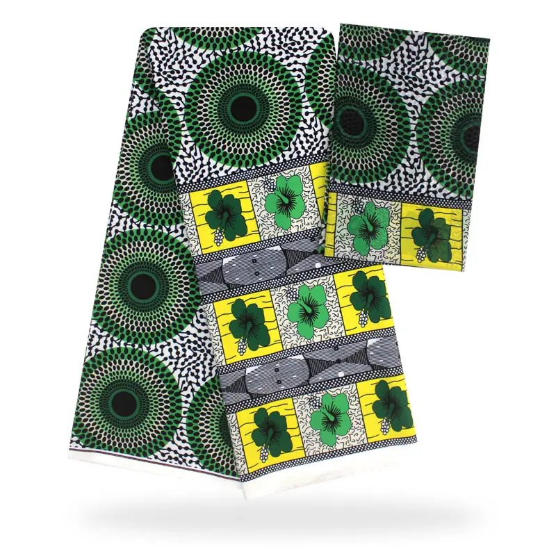 YBG! ИМИТИРОВАННАЯ шелковая ткань высокого качества африканская ткань оптом Мягкая Шелковая ткань для платья с Африканским принтом, ткань! P61858 - Цвет: Многоцветный