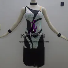 Лидер продаж! KAKA-L140254, Женская Одежда для танцев, латинское платье c бахромой для девочек, платья для сальсы, танго, Самба Румба Чача платье для латиноамериканских танцев