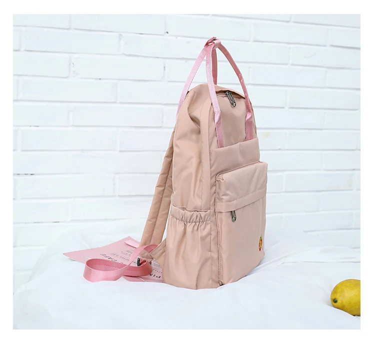 Menghuo 2018 New Preppy Style Fashion Embroidery Ladies Backpack Nylon High Quality Women School Shoulder Bag for Girls Youth2_24