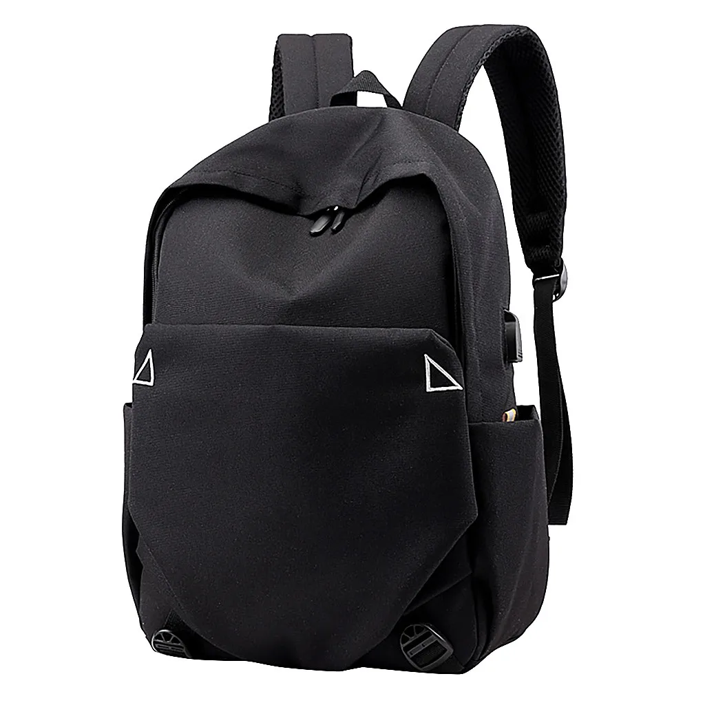 Aelicy плотная большой вместимости рюкзак женский элегантный дизайн школьные сумки для подростков мужские дорожные сумки Оксфорд рюкзак для девочек с отделением для ноутбука Mochila - Цвет: BK