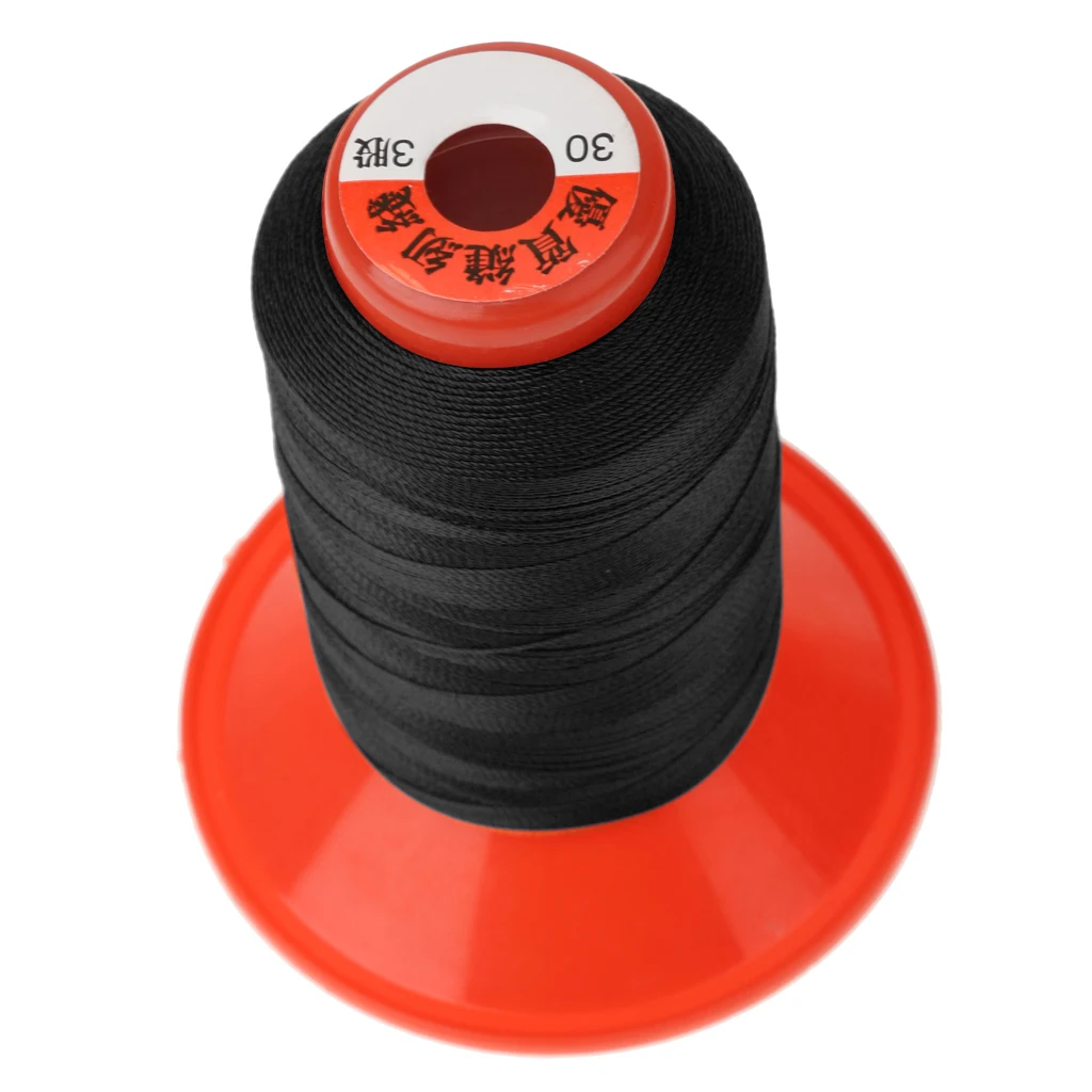 Black Colour 500 Meters Strong Bonded Nylon Tent Backpack Sewing Thread for Camping Tent Tarp Awning Backpack