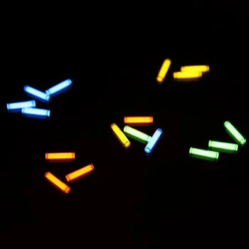 

1pc 1.5mm*6mm Automatic light 25 years tritium keychain key ring fluorescent tube lifesaving emergency lights