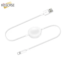 KISSCASE мини Дата USB кабель для iPhone X XR XS MAX 6 6S 7 8 для iPad беспроводное зарядное устройство для Apple Watch 4 3 2 1 USB шнур адаптер