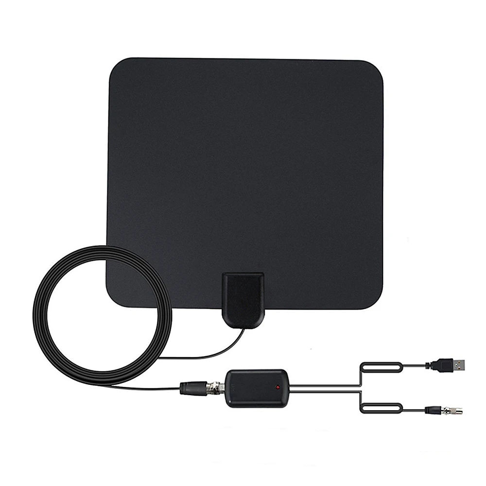 

Ultra Thin Flat Indoor HD TV Amplified Signal Antenna 50 Miles