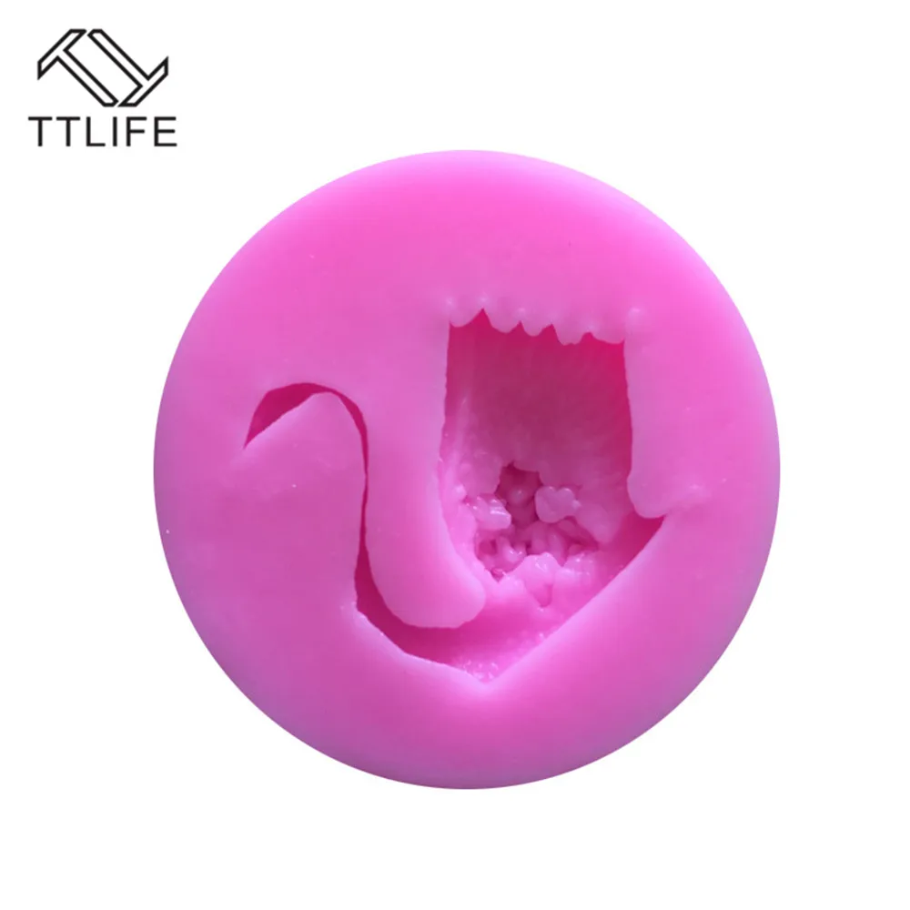 

TTLIFE Swan Shape Silicone Mold Fondant Cake Sugarcraft Decorating Tool DIY Chocolate Soap Pastry Stencils Kitchen Baking Moulds