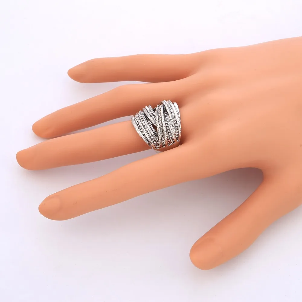 Винтажное геометрическое старинное Серебряное кольцо для женщин и мужчин Ретро панк регулируемое кольцо унисекс аксессуары Простые Модные ювелирные изделия