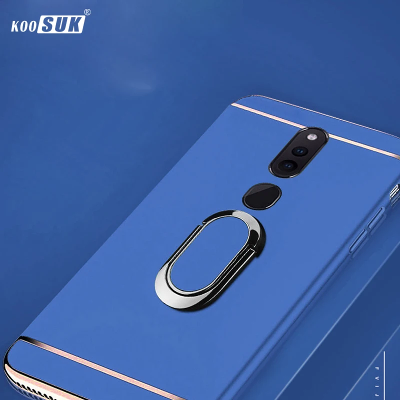 

For OPPO F11 Pro Case Cover Luxury 3in1 Magnetic Slim Matte Hard Back Ring Shell Cases For oppo F11 Pro CPH1969 Coque Capa Funda