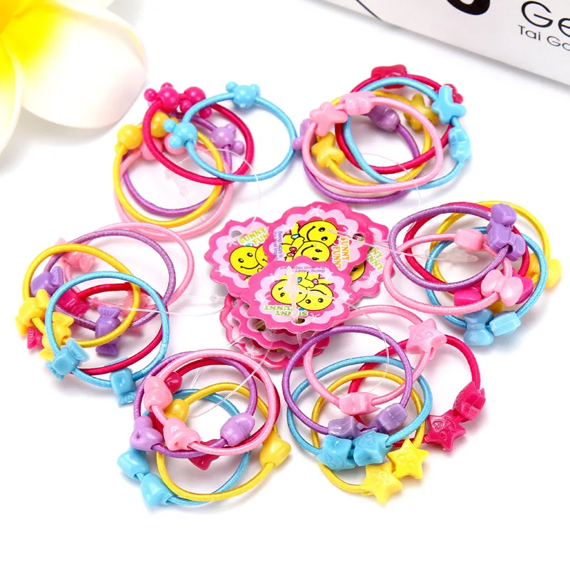 50 шт./1 упаковка резинки для волос карамельных цветов|tie gum|hair accessorieskids ponytail holders |
