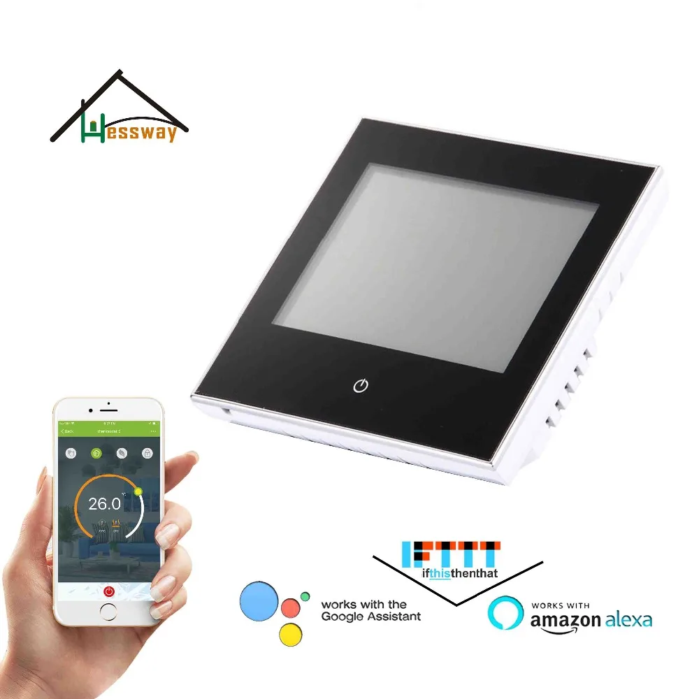 24VAC, 95-240VAC Sonic interaction NO, NC клапан wifi комнатный термостат для напольной теплой системы