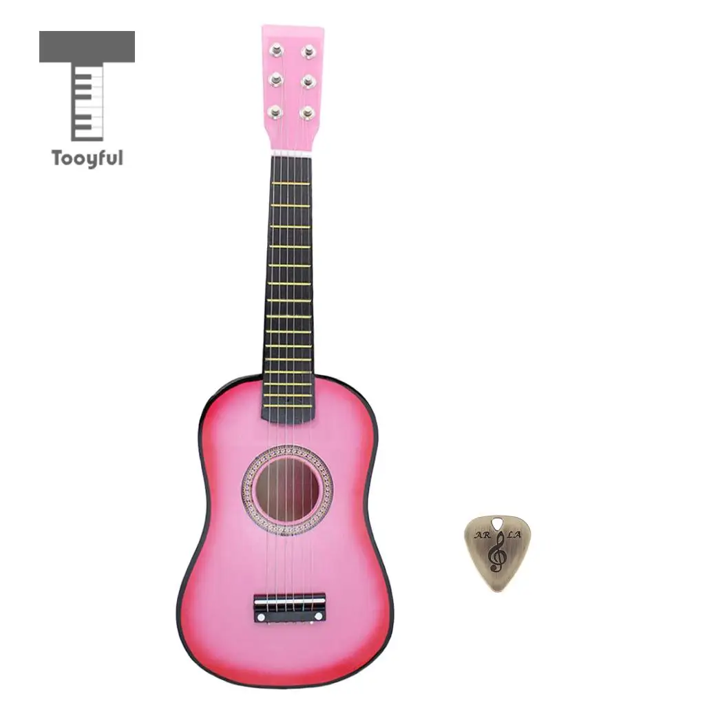 

MagiDeal Mini 23 inch Wood 6 Strings Acoustic Guitar Musical Instrument with Pick Plectrum for Beginners Students Practice