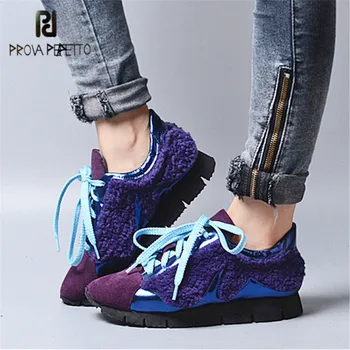 

Prova Perfetto 2019 New Women Sneakers Lace Up Casual Flat Shoes Platform Creepers Female Loafers Tenis Feminino Espadrilles