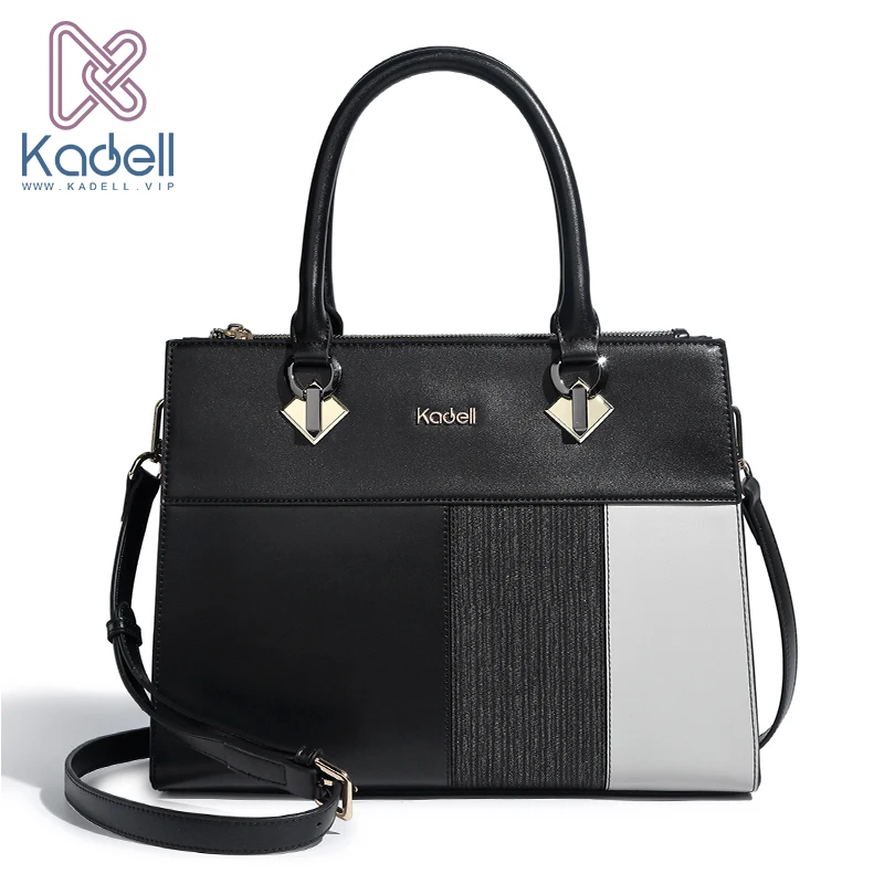 

Kadell Brand Women's PU Leather Handbags Female Shoulder Bag Designer Luxury Lady Tote Large Capacity Zipper Handbag for Women
