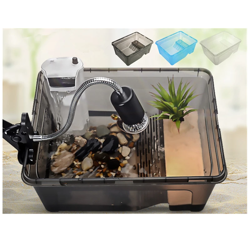 

PETFORU Aquarium Betta Fish Bowl Aquarium Incubator Hatchery Breeding Box Fish Tank Turtle Reptile House