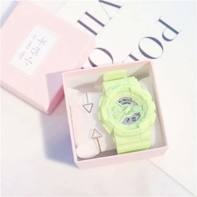Электронные новые цифровые часы G Style Shock женские спортивные водонепроницаемые