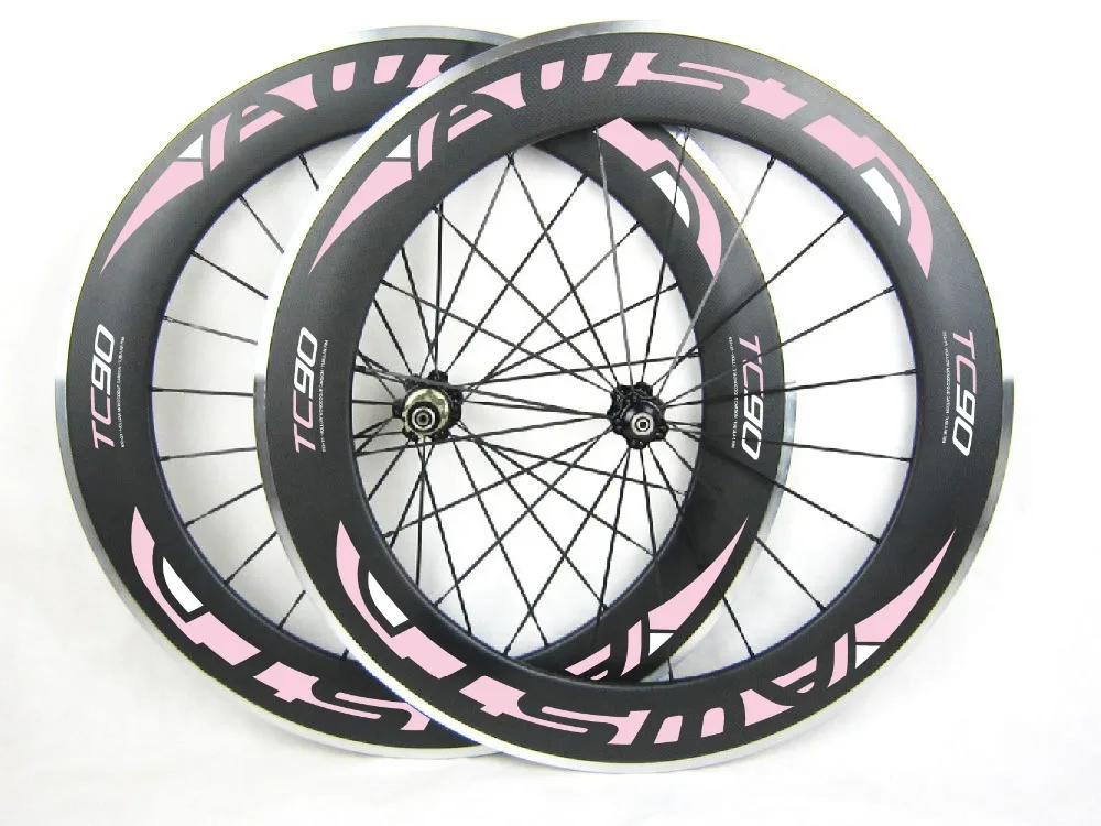 Cycling Alloy Road Wheels 90mm 23mm width carbon 90mm road bicycle wheel alloy brake surface 700c (20/24 holes)