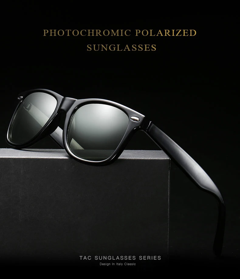 Бруно Данн фотохромные мужские wo мужские очки ночного видения для вождения, поляризованные антибликовые линзы, классические квадратные солнцезащитные очки для автомобиля