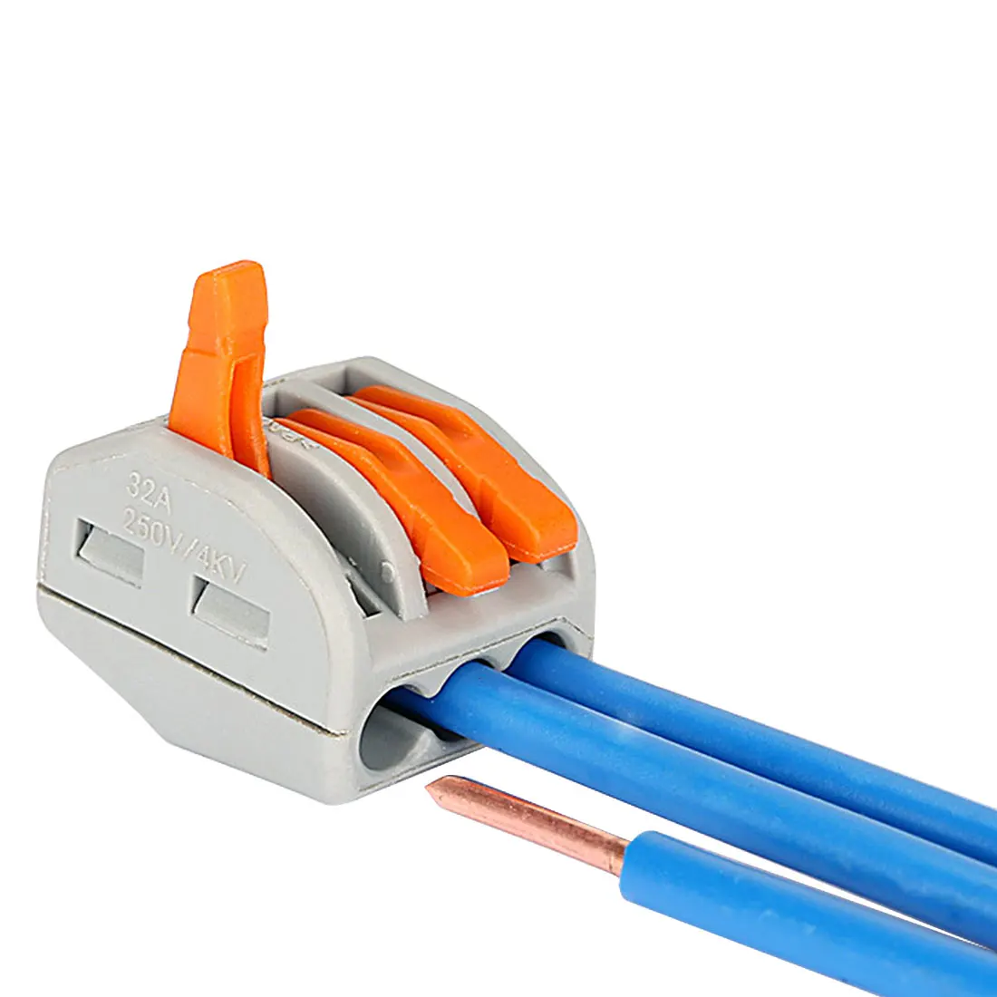 

Etmakit Pro 10pieces PCT-213 PCT213 Universal Compact Wire Wiring Connector 3 pin Conductor Terminal Block With Lever AWG 28-12