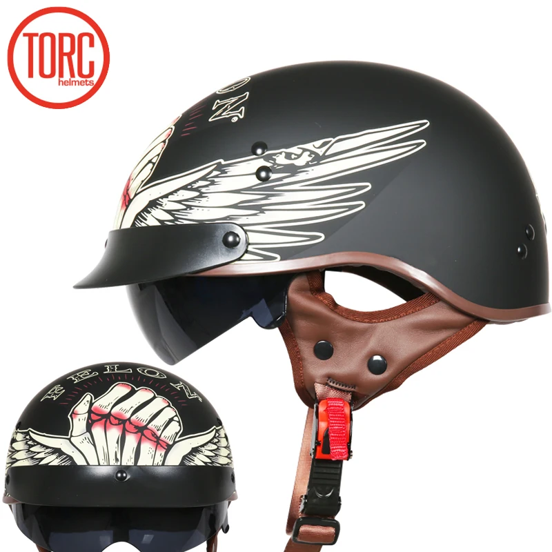 TORC chopper bike style motorcycle helmet T55 series novelty Safety