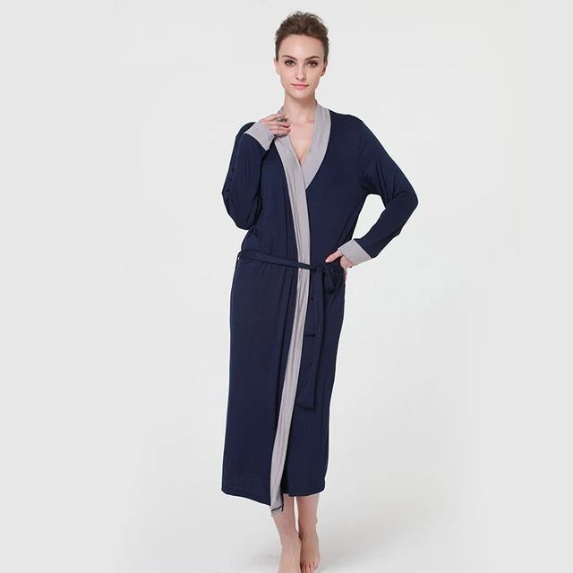 Womens Housecoats With Zipper HLSOHJP Women's Long House Coat Full