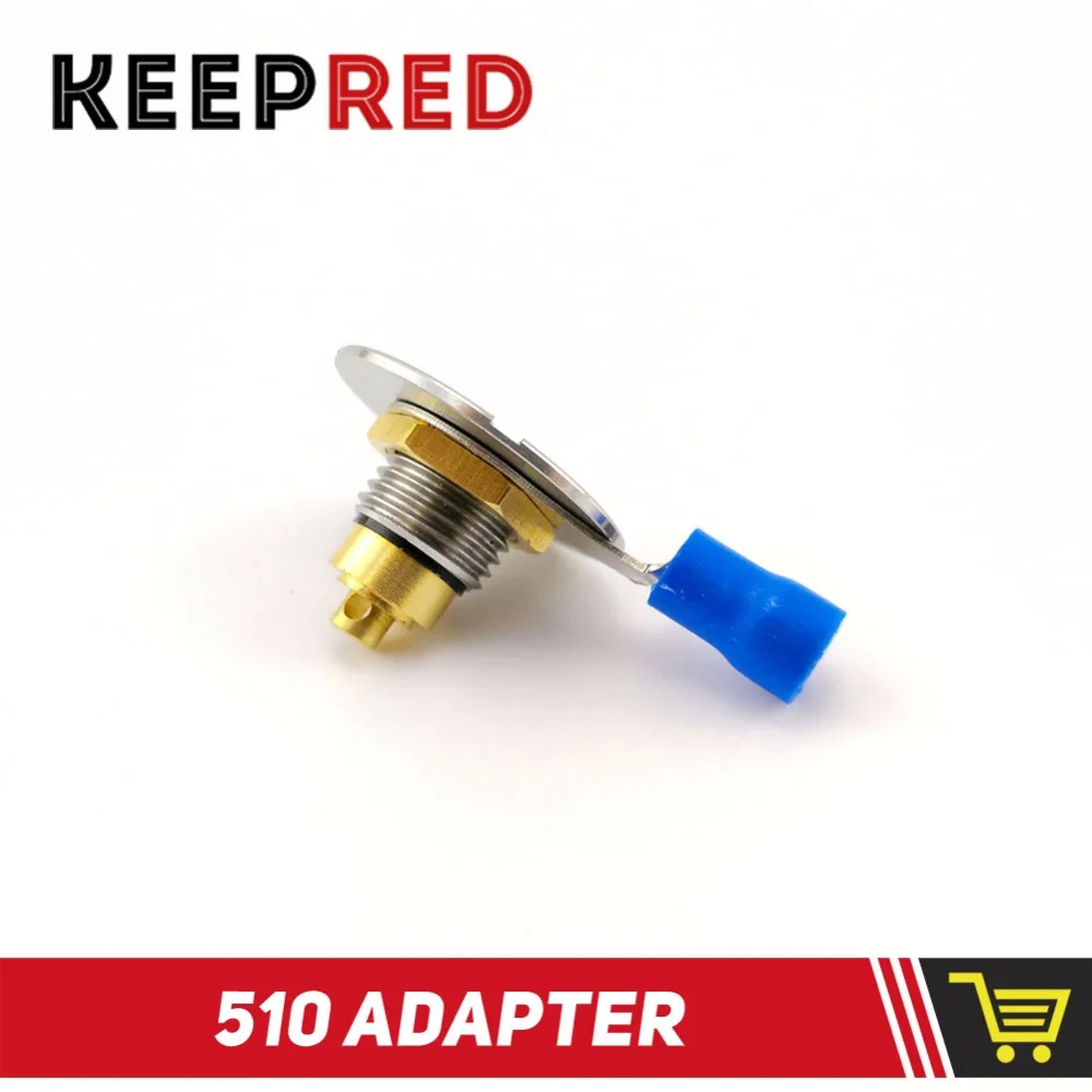 

Keepred Mod DIY 510 adapter Connector Spring loaded 510 connector with floating pin for E Cigarettes Battery Mods Vapor Box
