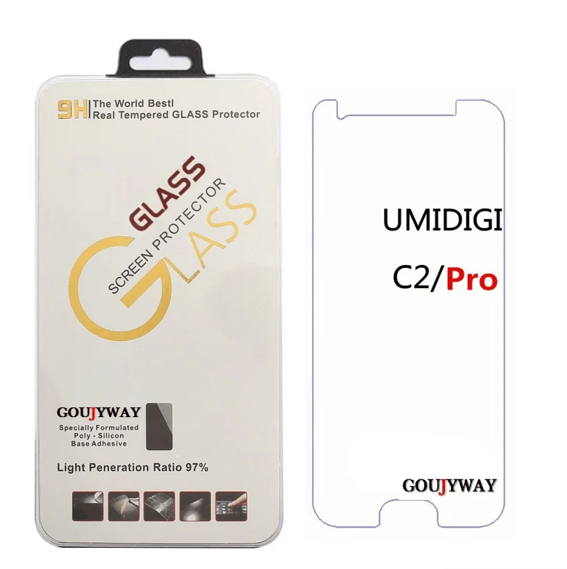 

GOUJYWA Tempered Glass For Umi Umidigi C Note 2 Z1 Pro C2 S S2 S2 lite Accessories Protective Glass Screen Protectors