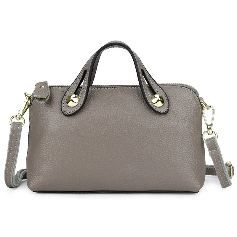 

Genuine Leather Bags For Women 2019 Women’s Top-Handle Purse Fashion Small Purple/Red/Gray/Black Lady Messenger Clutch Handbags