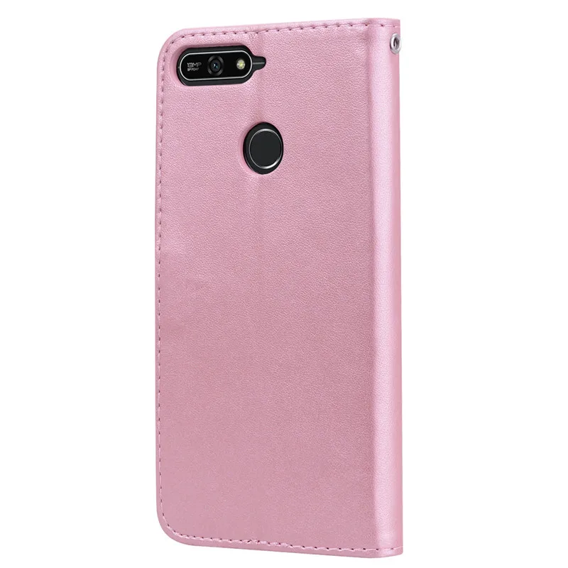 Чехол для Huawei Honor 7A 7C мягкий силиконовый + кожаный чехол книжка с бумажником Pro