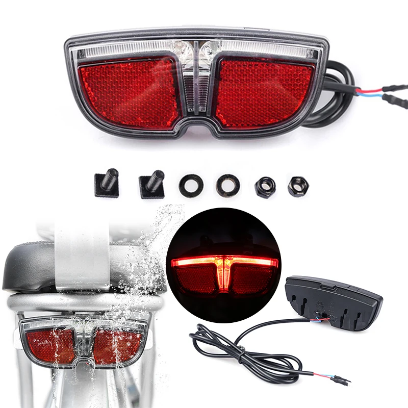 Electric Bicycle 6V Headlight and Taillight  Fit Bafang BBS and BBSHD Mid Motor