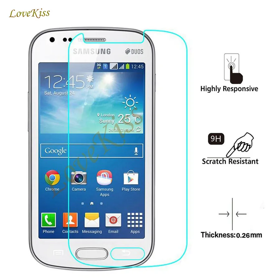 9H защитная пленка из закаленного стекла для Samsung Galaxy GT S7562 S Duos S7560 S7582 Trend Plus S7580|tempered