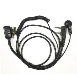 En espiral аурикулярная para $ термин impacto baofeng UV5R UV82 BF888S UV6R для kenwood TK3107 TK3207 TK3307 радио