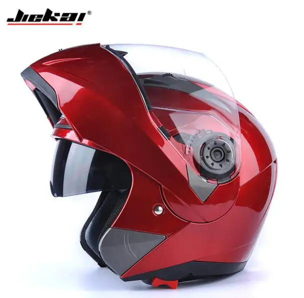 Двойной объектив шлем мотоциклетный шлем флип мотоциклетный шлем DOT утвержден - Цвет: 6