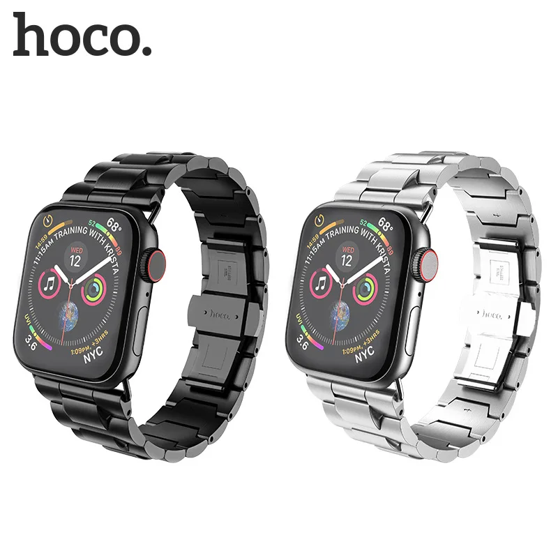 Оригинальный HOCO Новый 316L ремешок из нержавеющей стали для Apple Watch серии 4/3/2 iWatch