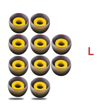 5 пар сменных наушников, ушные вкладыши, наконечники, накладки, чашки, наушники, запасные части для наушников для huawei Y6 Pro, большой размер