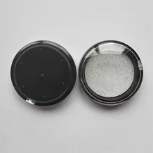 Индивидуальные Новое поступление серебряный стиль UPS 1000 шт 3d норковая коробка с ресницами круглые пайетки коробка упаковка коробка с накладными ресницами