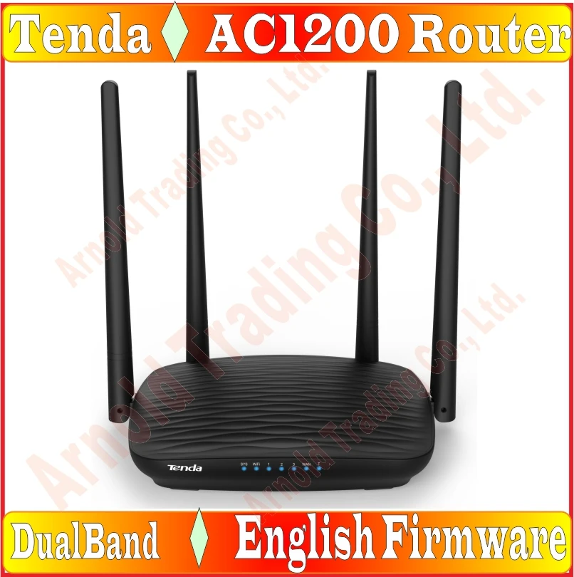 Английская Прошивка Tenda двухдиапазонный 11AC/n/g 1200 Мбит/с беспроводной Wi Fi роутер