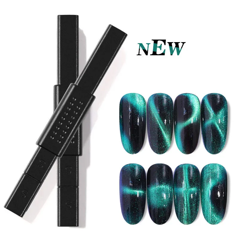 

1pc Strong Magnetic Double Headed Nail Stick 3D Cat Eye Effect Magnet for UV Painting Gel Nail Polish UV Lamp for Gel Varnish