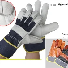 Высококачественная Сварка перчатки защитный костюм-износостойкие высокотемпературные рабочие перчатки из воловьей кожи