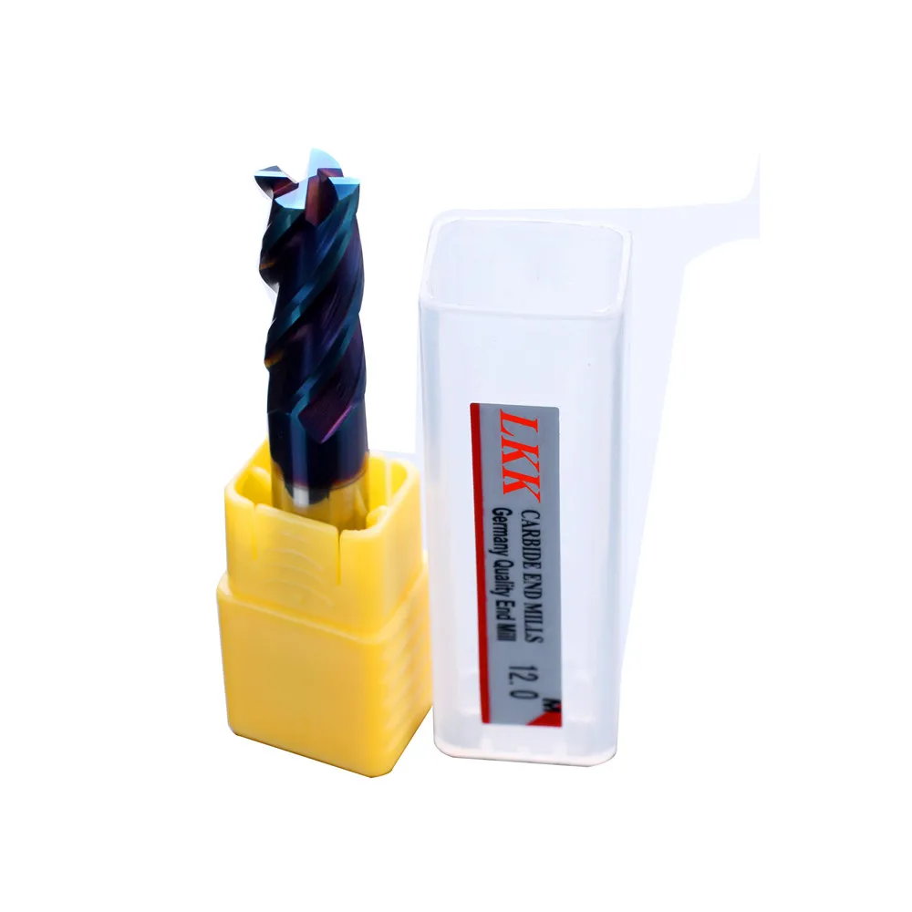 65HRC 4 flutes Tungsten Carbide End Mill nano coated Diameter 1 20mm