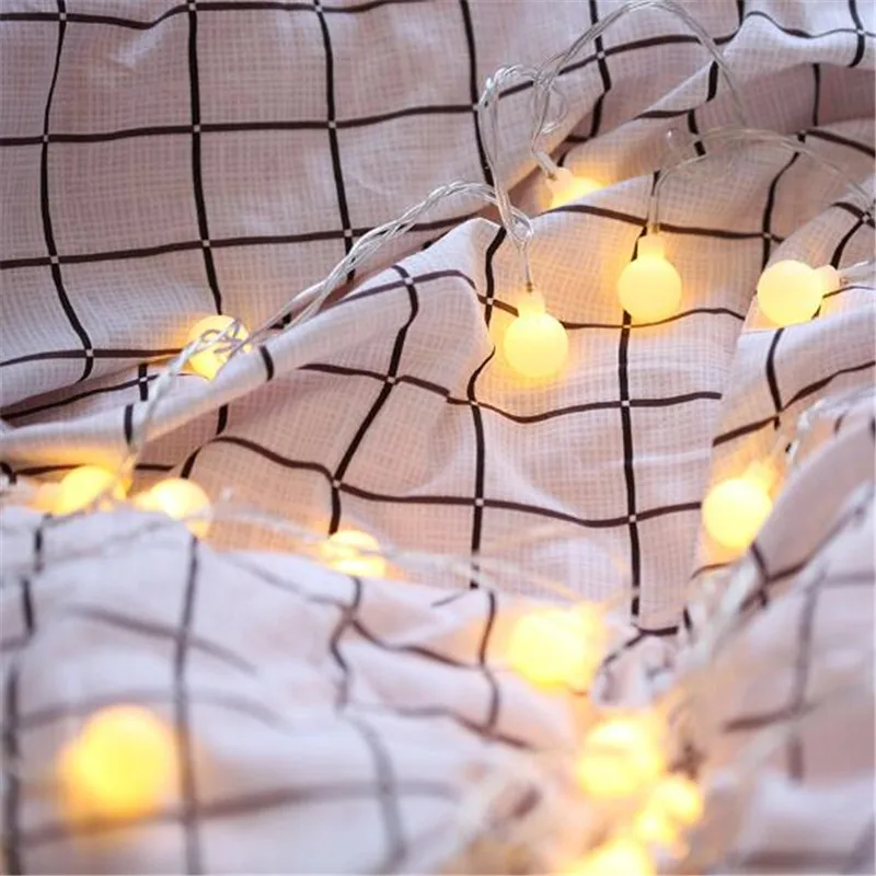 

Fashion Holiday Light Ball LED String Lamp 1.5M 3M 6M 10M 20M 30M AA Battery Power Fairy String Waterproof Outdoor Wedding Decor