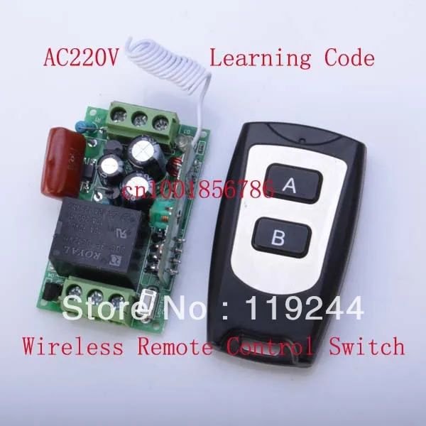 

Latched wireless switch 1Receiver&3Transmitter 220V 1CH 10A M4/L4/T4 Change by Solder 1000W Waterproof Remote Light Switch