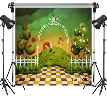 

LB Polyester & Vinyl Tropical Bird Shaped Lollipop Cartoon Studio Backdrop Photography Photo Props Photographic Background Decor